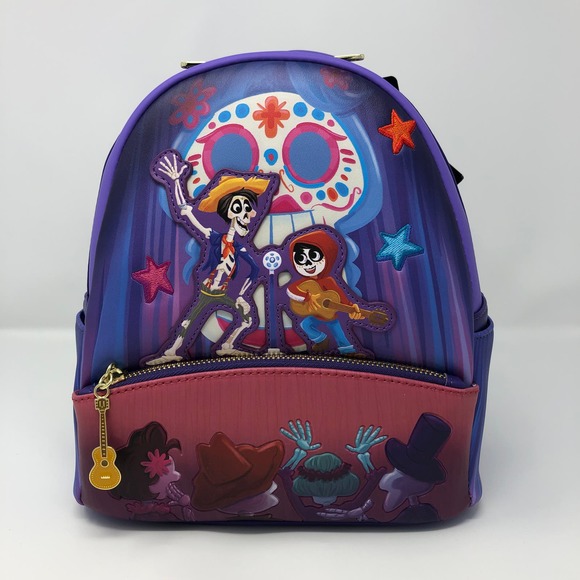 Loungefly Handbags - Loungefly Disney Pixar Coco Miguel & Hector Performance Scene Mini Backpack Glow